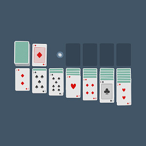 Screenshot of my Klondike Solitaire game